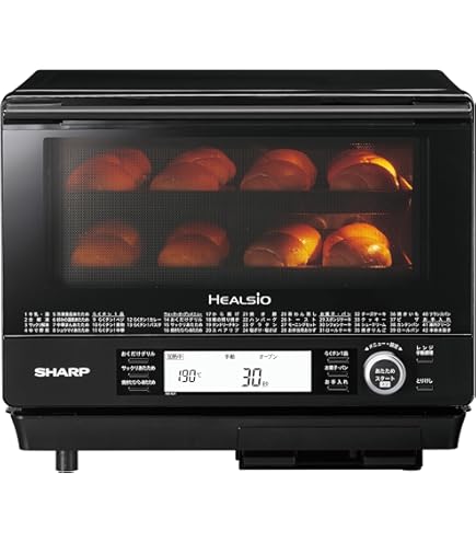 Amazon | SHARP 加熱水蒸気オーブンレンジ 31L 2段調理タイプ レッド系