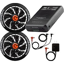 Amazon.co.jp: [GB-POWER] ファン付きベスト 24V ファン+バッテリー