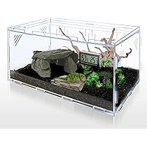 Amazon | Ghims 爬虫類 ケージ 飼育ケース 温度湿度計付き 昆虫飼 透明