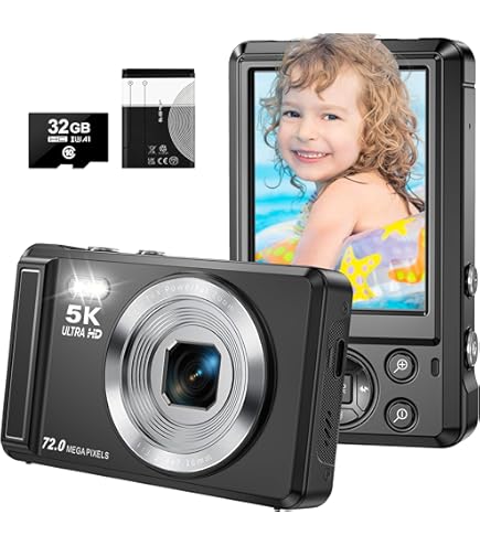 Amazon | デジタルカメラ 5K録画 7500万画素 デジカメ 5K Wi-Fi転送