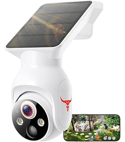 Amazon.co.jp: 2K 防犯カメラ 屋外 ソーラー 高効率ソーラー充電 監視