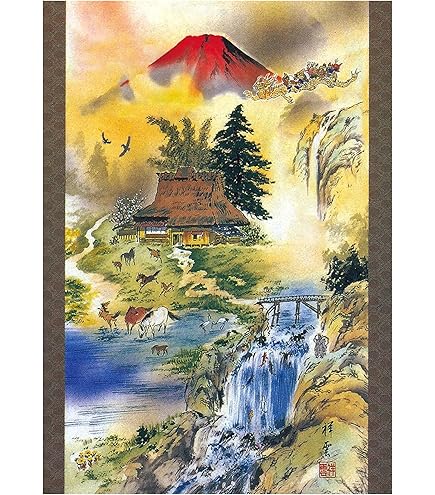 Amazon.co.jp: 金運の女神 307番開運絵画、風水、幸運アート : ホーム