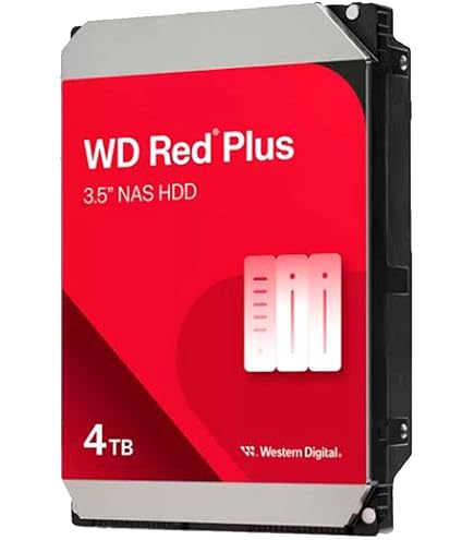 Amazon.com: Western Digital 4TB WD Red Plus NAS Internal Hard