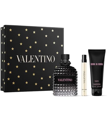 Amazon.com : Valentino Born in Roma Uomo Eau de Toilette 3-pcs