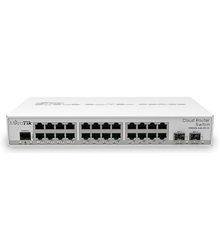 Amazon.com: Mikrotik CSS326-24G-2S+RM Managed Gigabit Ethernet (10