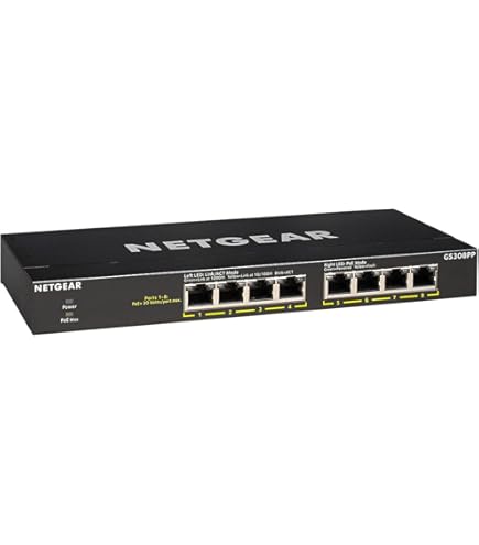 Amazon.com: NETGEAR 8-Port Gigabit Ethernet Unmanaged PoE Switch