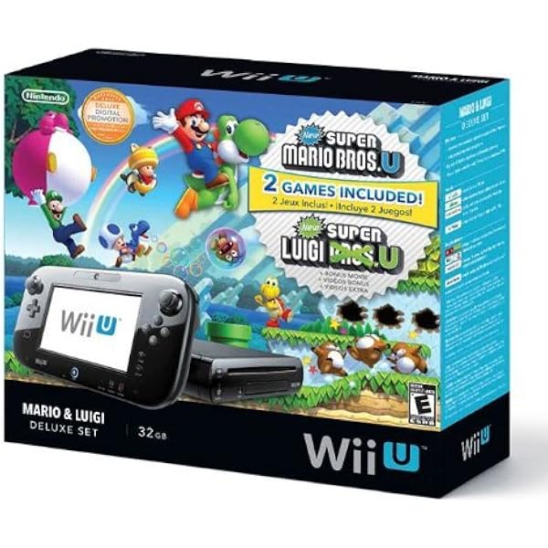 Amazon.com: Nintendo Wii U Deluxe Set: Super Mario Bros U & Luigi
