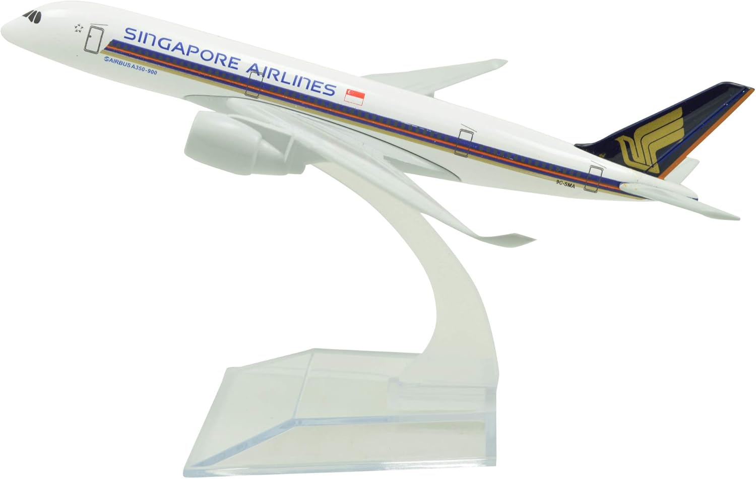 1:400 16cm Airbus A350 Singapore Airlines Metal Airplane Model