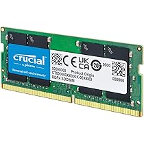 Crucial Memória de laptop RAM 32GB DDR4 3200MHz CL22 (ou 2933MHz