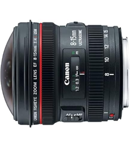 Amazon.com : Canon EF 8-15mm f/4L Fisheye USM Ultra-Wide Zoom Lens