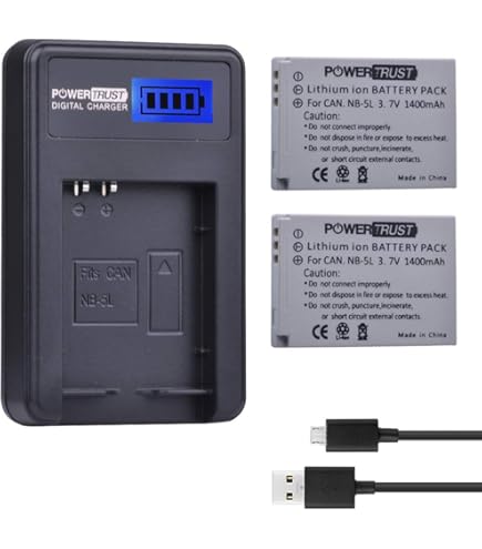 Amazon.com : Micro USB Battery Charger for Canon PowerShot S100
