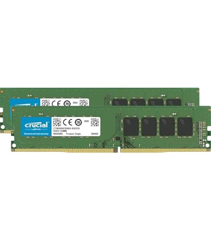 Crucial 32GB Kit (16GB x 2) DDR4 2666 MT/s (PC4-21300) UDIMM 288