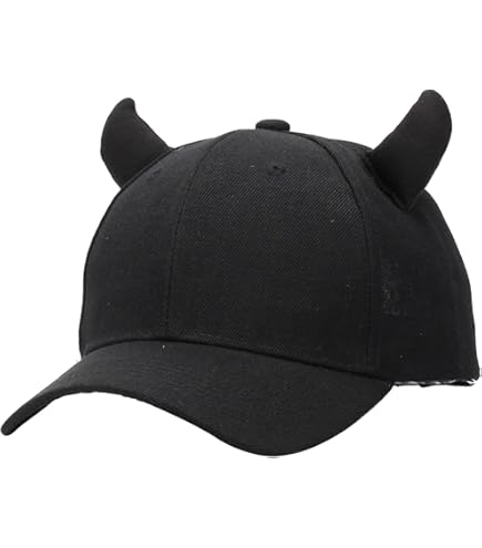 Amazon.com: NUEAYMS Y2k Teens Cute Baseball Cap with Devil Horn
