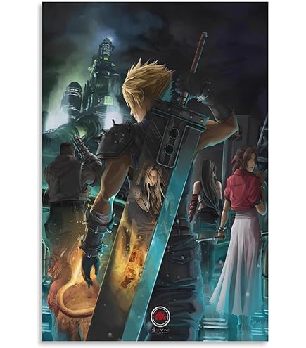 Amazon.com: Final Fantasy VII Ever Crisis Wall Scroll : Home & Kitchen
