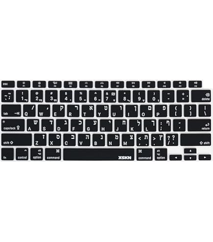 Amazon.com: XSKN Hebrew Language US Version Keyboard Silicone Skin