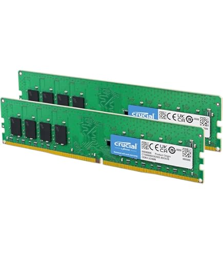 Crucial 64GB DDR4 RAM Kit (2x32GB), 3200MHz (PC4-25600) CL22