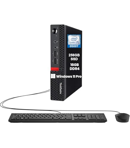 Amazon.com: Lenovo ThinkCentre M910Q Tiny Desktop Computer, Intel