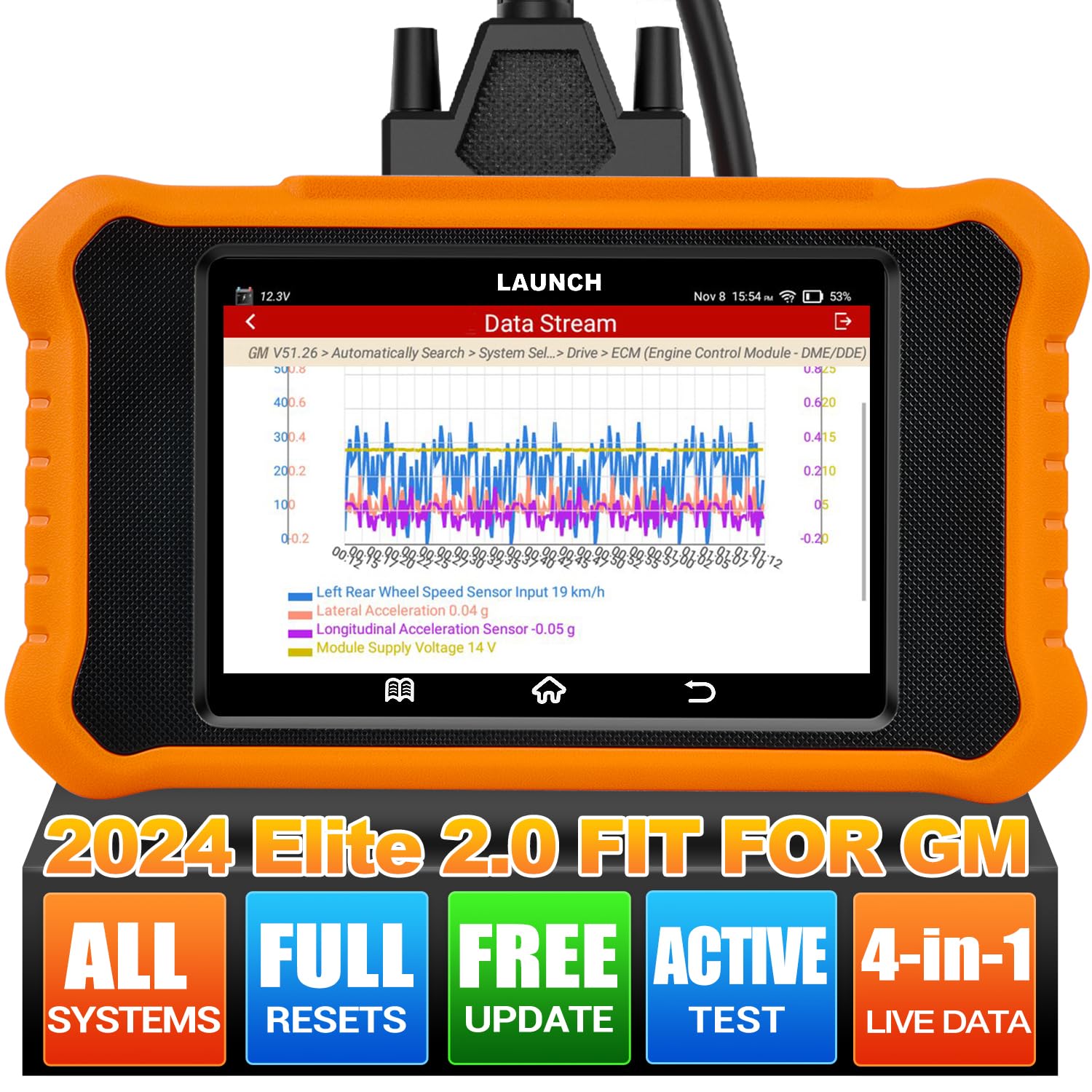 2025 LAUNCH Creader Elite V2.0 fit for GM Bi-Directional Scan Tool