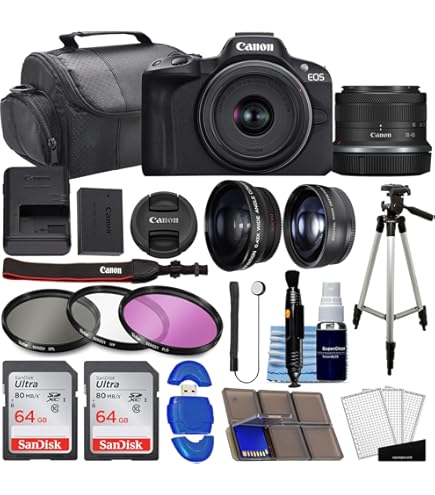 Amazon.com : Canon EOS R50 Mirrorless Digital Camera Body Black