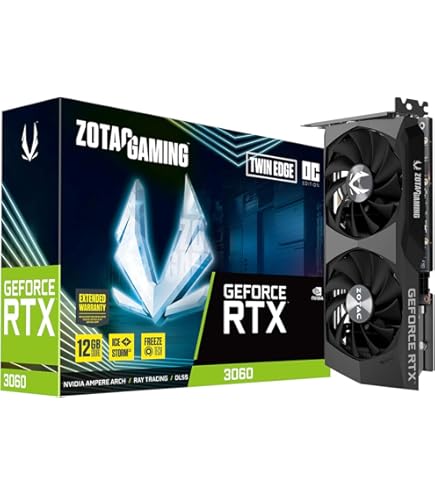 Amazon.com: Zotac VGA RTX3060 Twin Edge OC 12G (GDDR6, HDMI 2.1