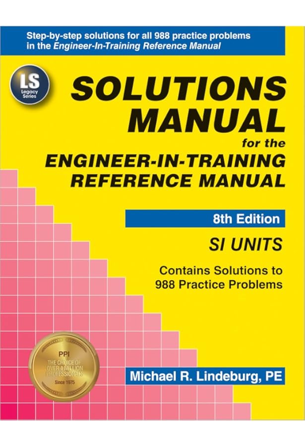 Engineer-In-Training Reference Manual 8th (eighth) by Lindeburg PE