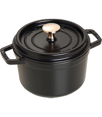 Amazon.com: STAUB Cast Iron Round Cocotte, Dutch Oven, 2.75-quart