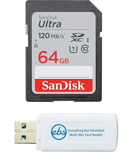 SanDisk 64GB SDXC SD Ultra Memory Card Class 10 Works with Sony