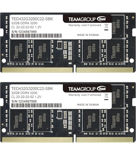 Crucial 64GB DDR4 RAM Kit (2x32GB), 3200MHz (PC4-25600) CL22