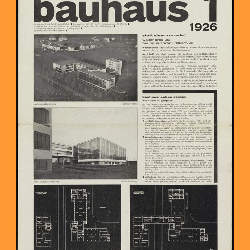 Bauhaus Journal 1926–1931 – COPYRIGHT Bookshop