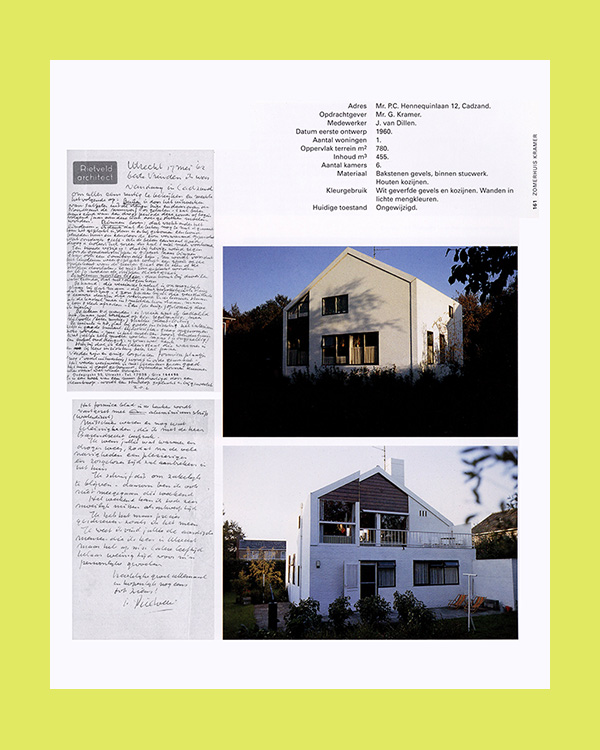 De huizen van Rietveld – COPYRIGHT Bookshop