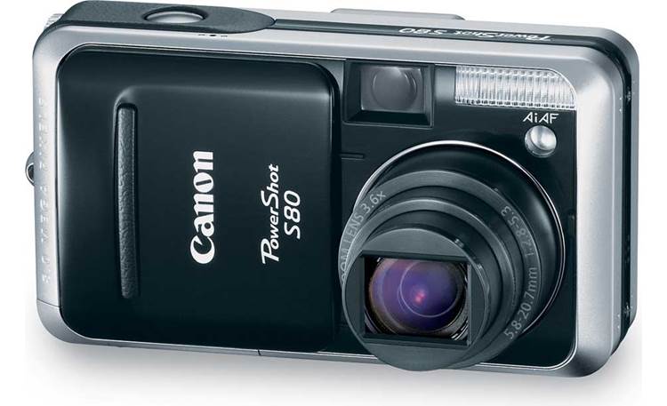 Canon PowerShot S80 8-megapixel digital camera at Crutchfield