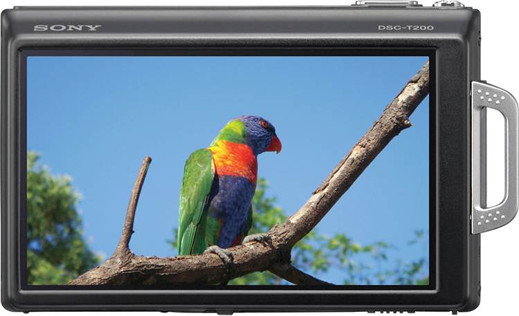 Sony Cyber-shot DSC-T200 (Black) 8.1-megapixel digital camera with