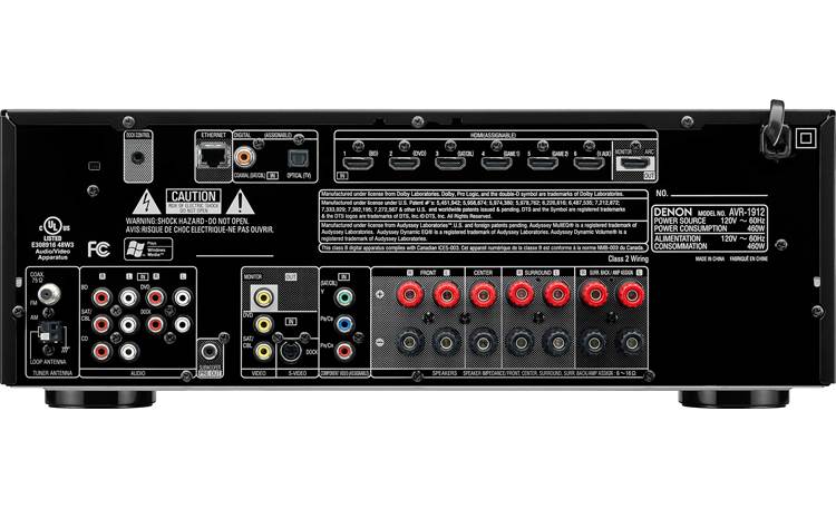 Denon AVR-1912 Home theater receiver with 3D-ready HDMI switching