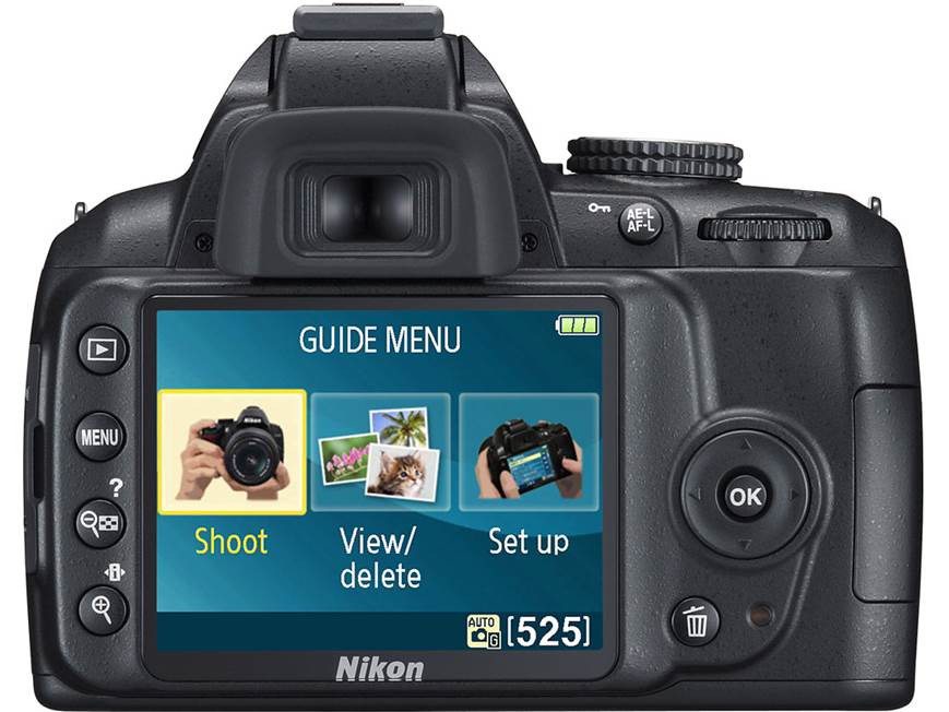 Nikon D3000 Kit 10.2-megapixel digital SLR camera with 18-55mm