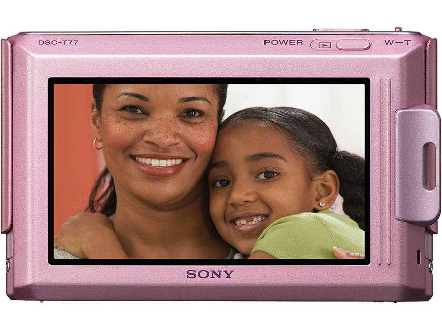 Sony Cyber-shot® DSC-T77 (Pink) 10.1-megapixel digital camera with