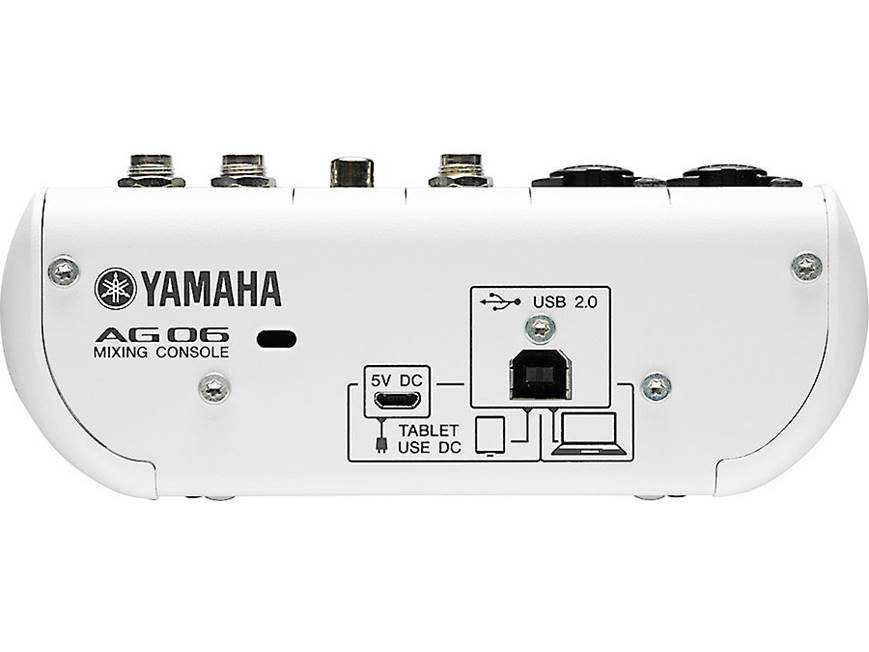 Yamaha AG06 6-channel mixer and USB 2.0 computer/iPad® recording