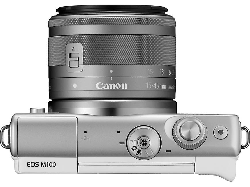 Canon EOS M100 Two Lens Kit (White) 24.2-megapixel mirrorless