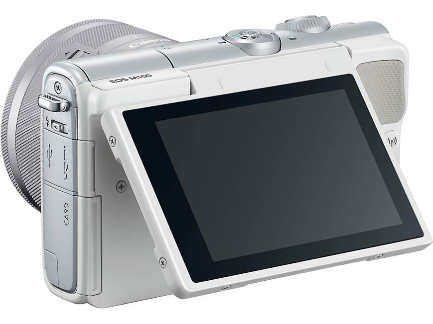 Canon EOS M100 Two Lens Kit (White) 24.2-megapixel mirrorless