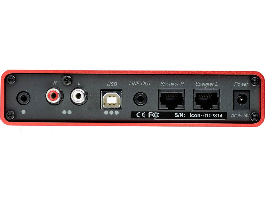 NuForce Icon 2 (Red) Desktop stereo integrated amplifier with