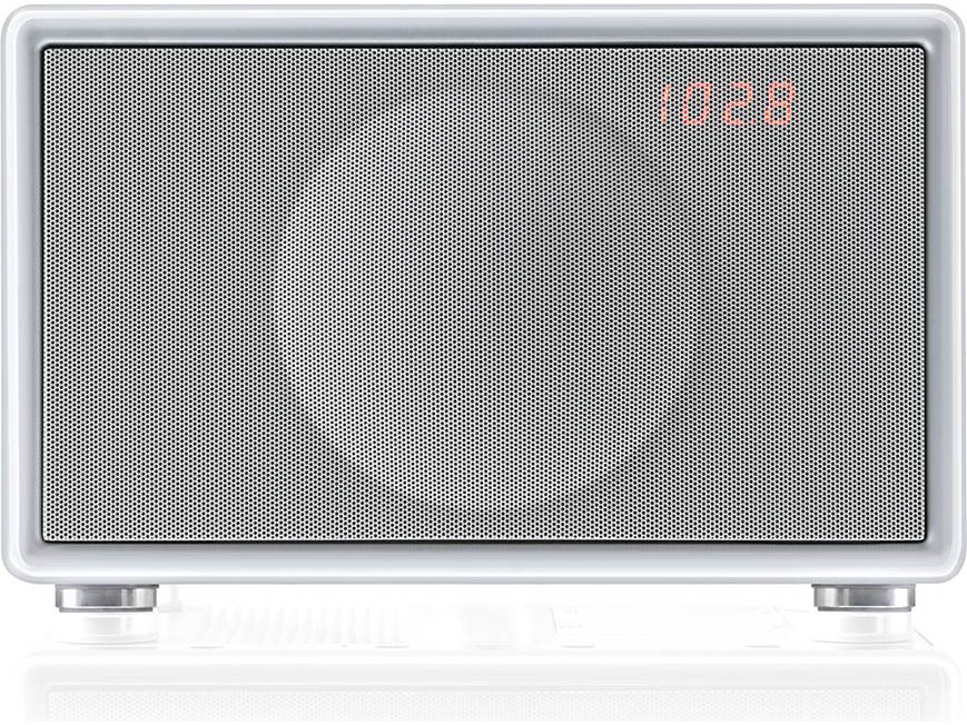 Geneva Sound System Model S (White) Clock Radio with dock for iPod