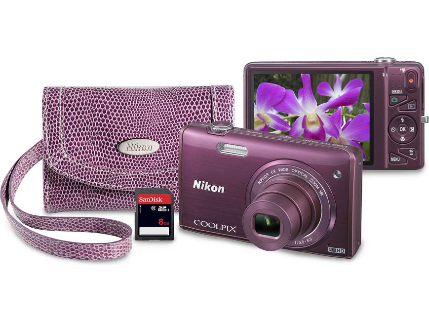 Nikon Coolpix S5200 Bundle 16-megapixel, 6X optical zoom camera
