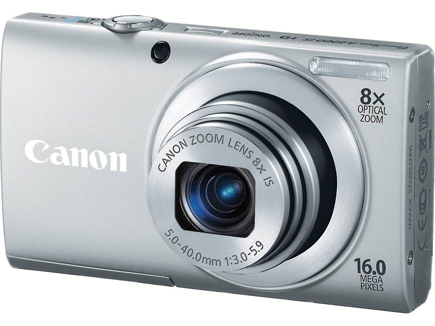 Canon PowerShot A4000 IS (Silver) 16-megapixel digital camera with