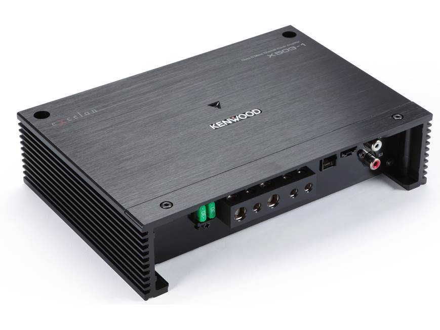 Kenwood Excelon X503-1 Mono subwoofer amplifier — 500 watts RMS at
