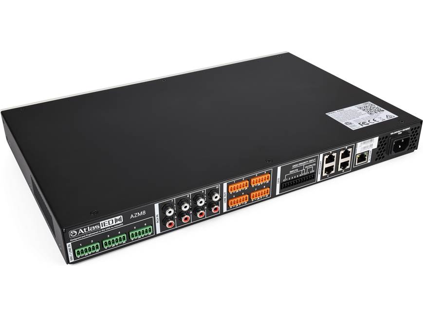 AtlasIED Atmosphere™ AZM8 10-input/8-zone commercial audio