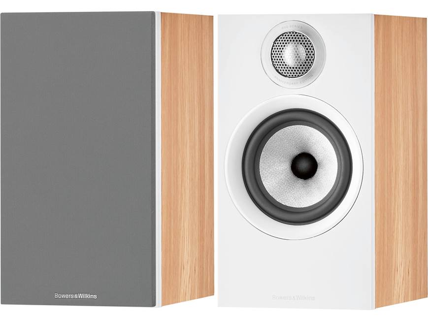 Bowers & Wilkins 607 S2 Anniversary Edition (Oak/White) Bookshelf