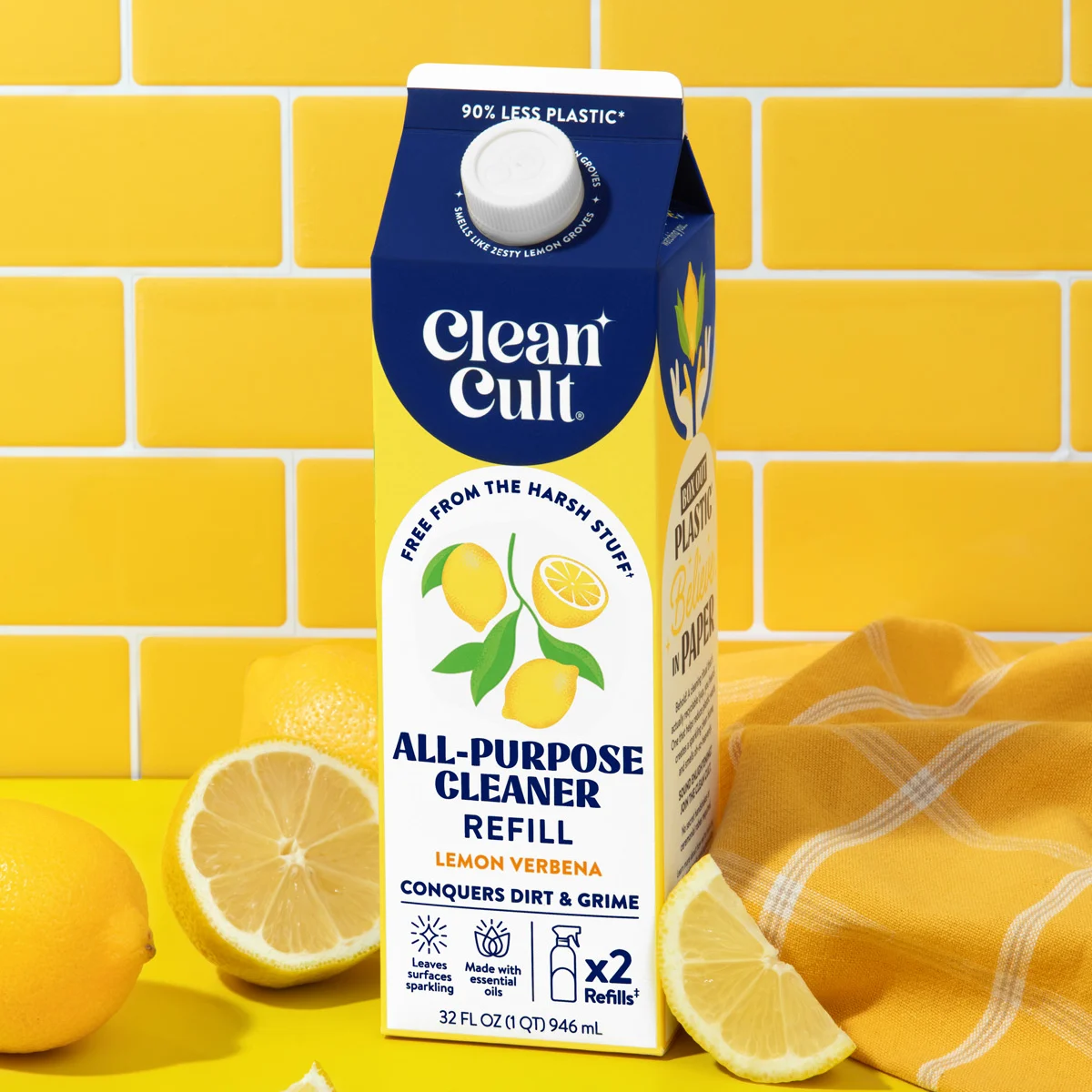 All Purpose Cleaner Refill | Lemon Verbena | 32 Fl Oz | Cleancult