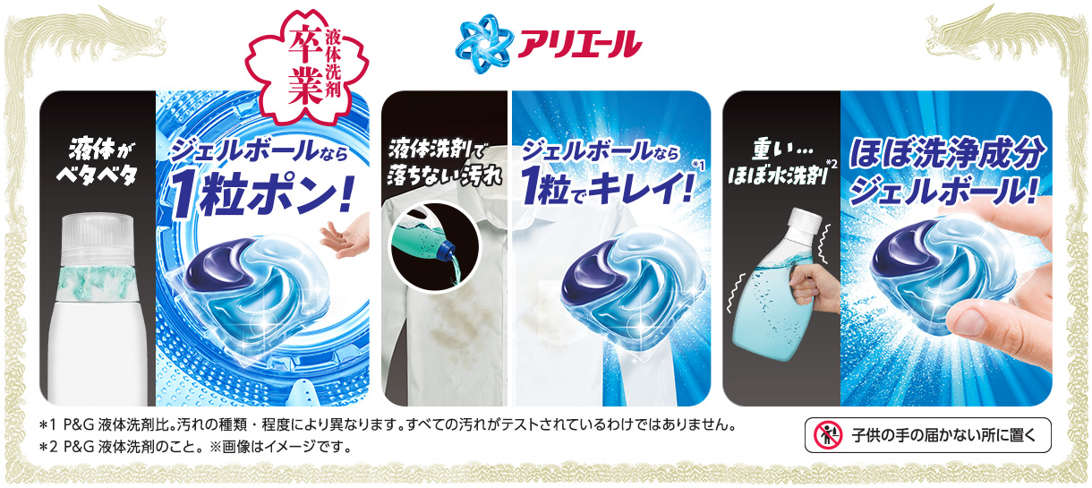 アリエール ジェルボール 4D ブルー | アリエール