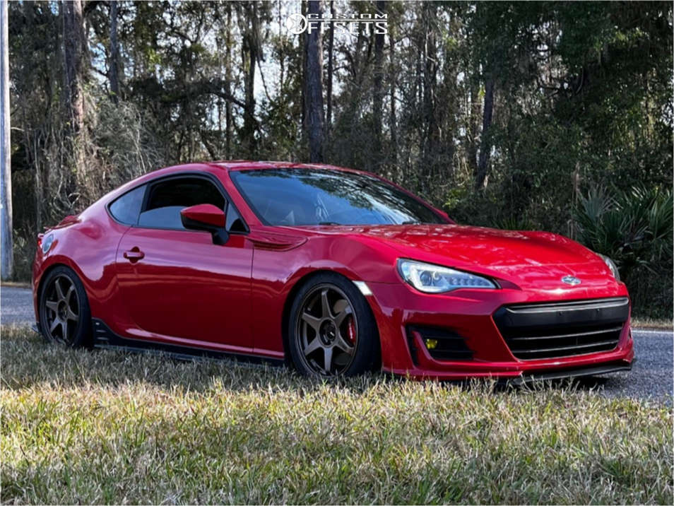 2019 Subaru BRZ with 17x9 45 Enkei T6r and 235/45R17 Toyo Tires