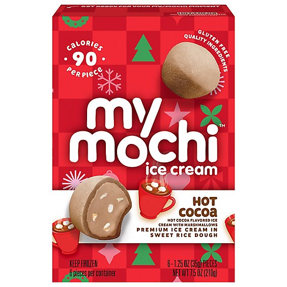 My Mochi Hot Cocoa Ice Cream Balls, Each Box Includes 6-1.25 Fz