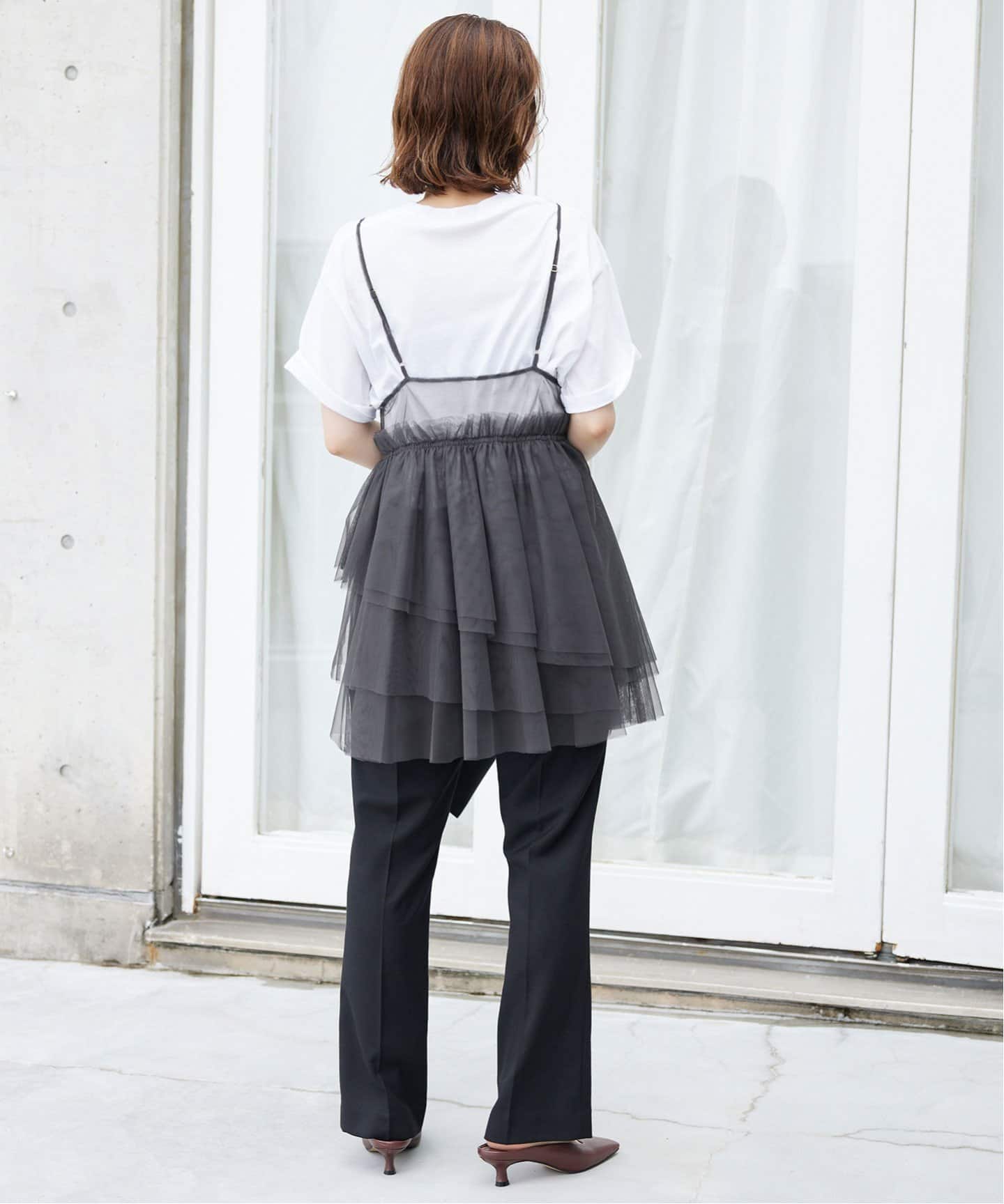 チュールティアードキャミソール（シャツ／ブラウス）｜SLOBE IENA